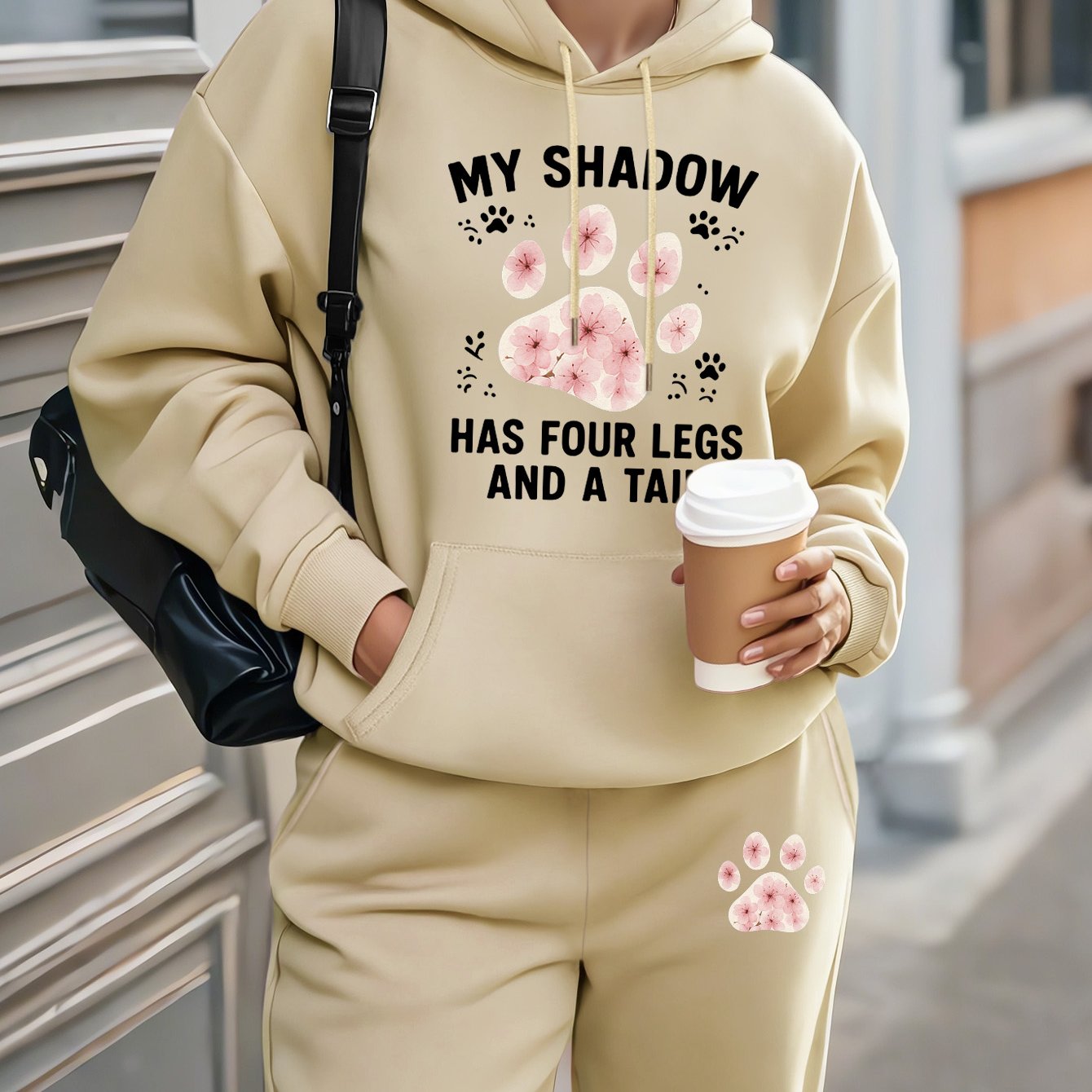 TEMU Women's 2pcs Dog Lover Outfits 