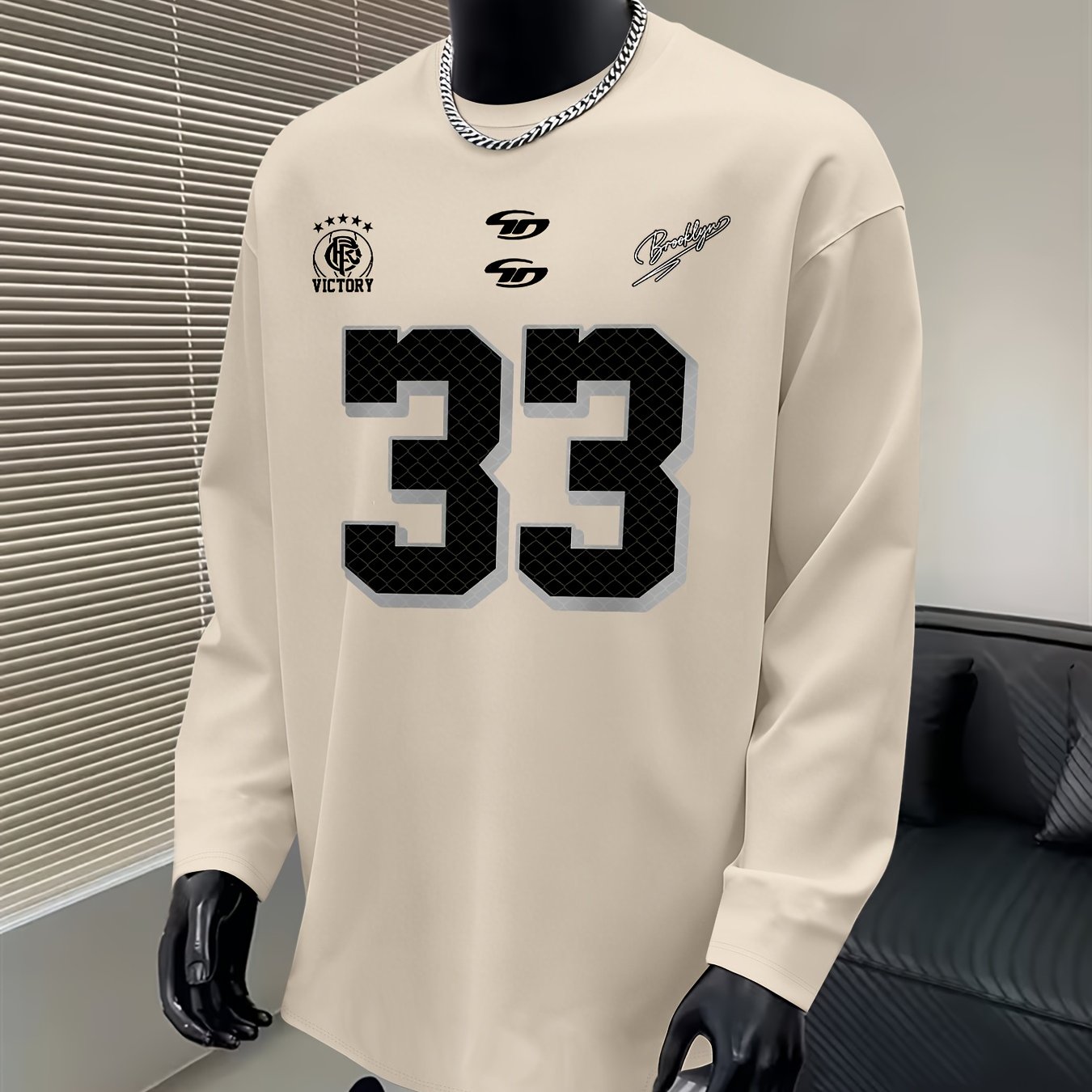 TEMU Men's Long Sleeve Printed T-shirt, Regular Spring/autumn Outdoor Sports Casual Long Sleeve Top