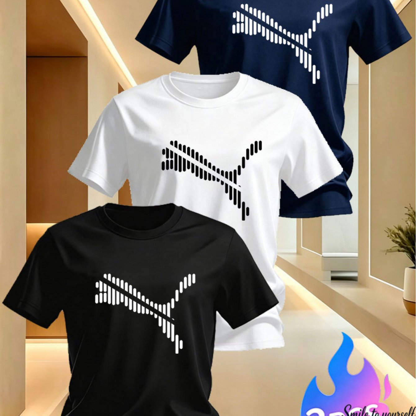 TEMU ! Affordable And Cost-effective. 3pcs 2026 's Outdoor Casual Breathable Quick-dry Sweat-wicking High-quality Printed Crew Neck Micro-stretch