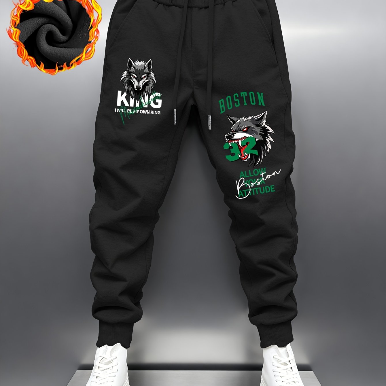 TEMU Popular Men's Thick And Comfortable Sports Pants, Stylish Men's Elastic Fabric, Casual Men's Trousers, Trendy Thick Long Pants For Men