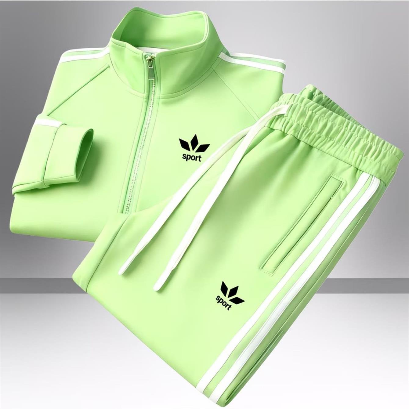 TEMU Light 's Sporty Tracksuit Set Featuring And A Design, Perfect For Casual Wear And Style