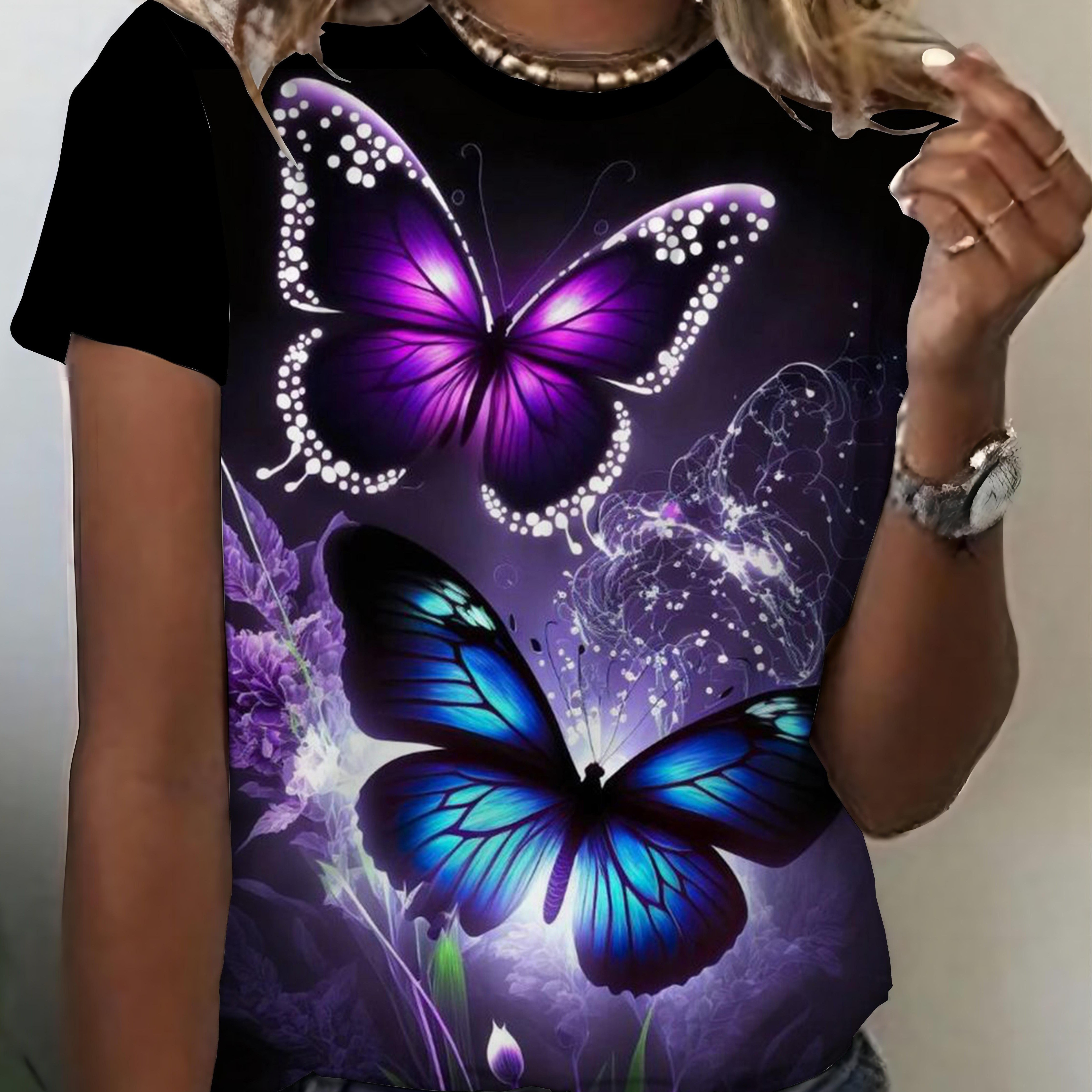 Image of Printed T-shirts, Casual Short-sleeved T-shirts For Spring And Summer, Fashionable Women's Wear
