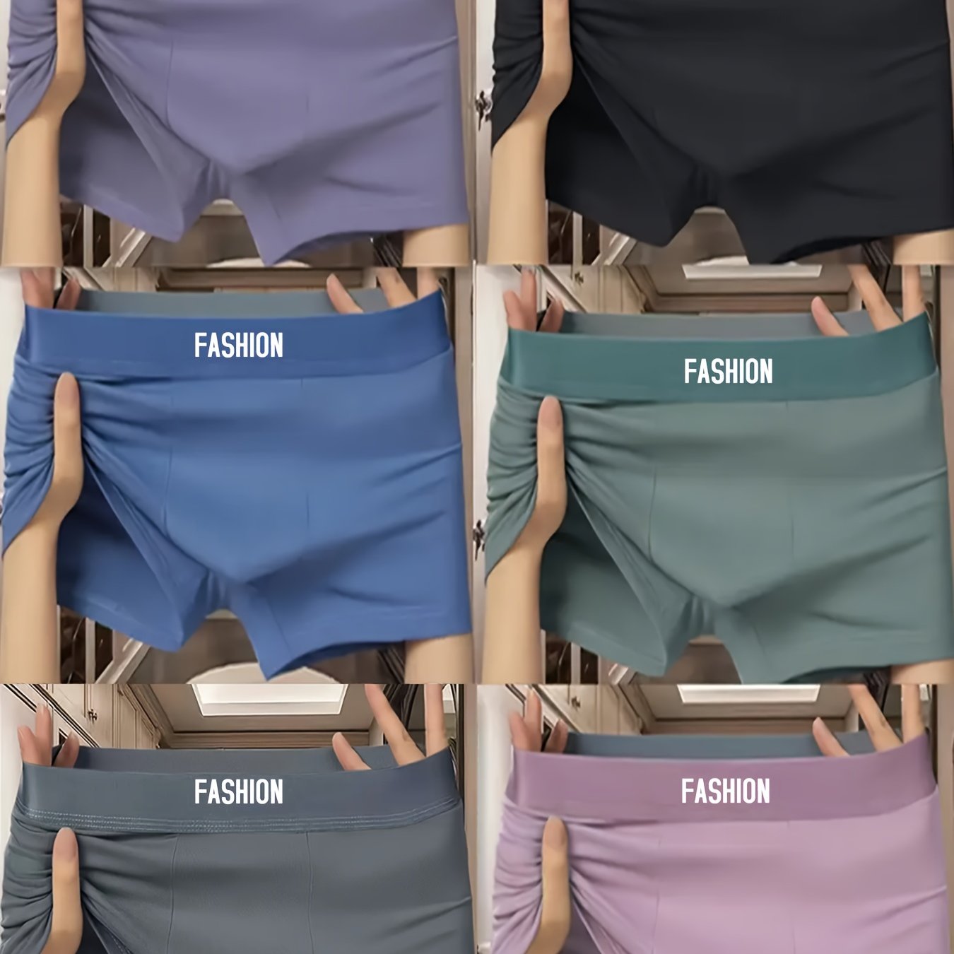 E-shop 3er-Pack Herrenunterwäsche, Lässige Boxershorts, Atmungsaktive bequeme Stretch-Boxershorts Sportshorts, 3er-Set atmungsaktive weiche