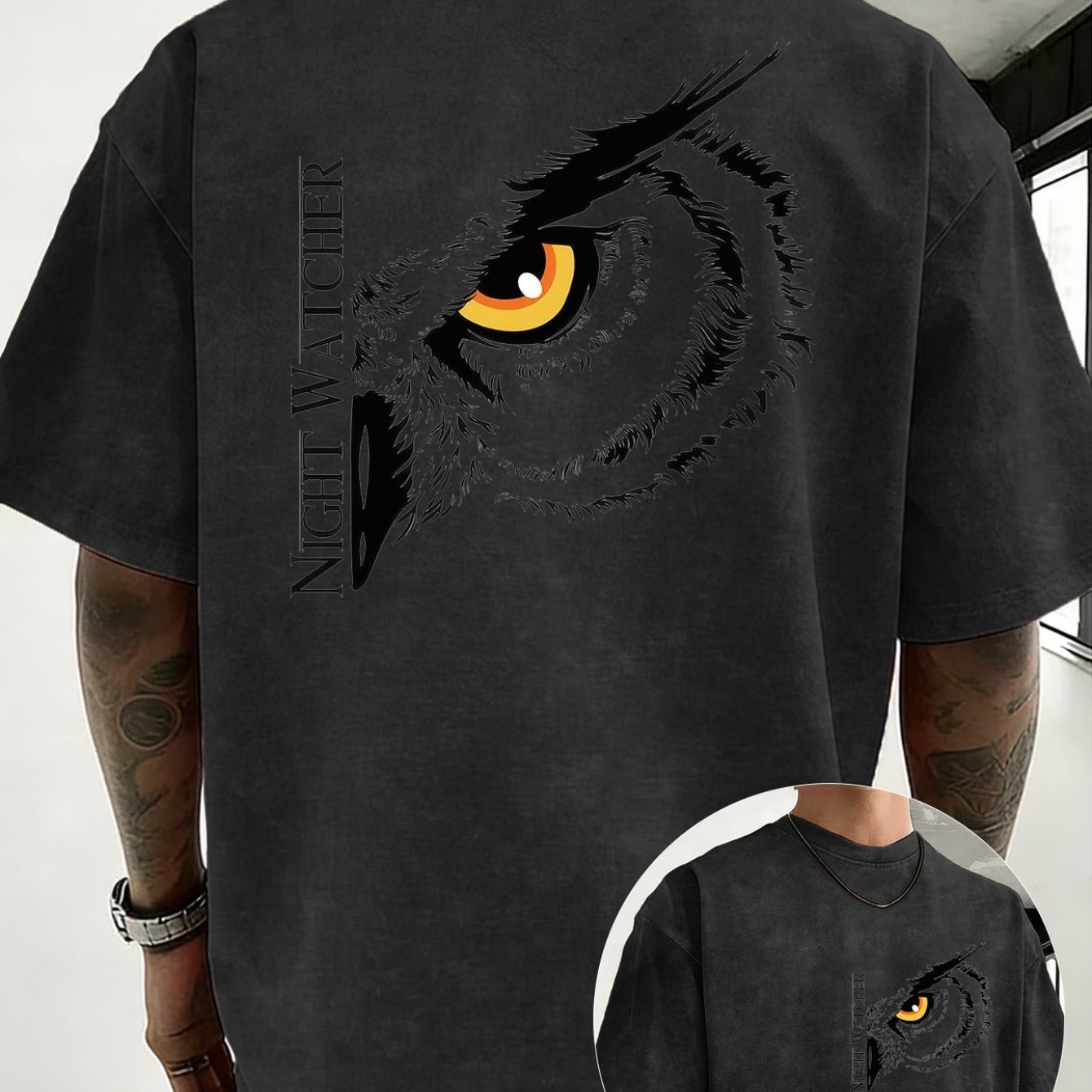 Image of American Heavyweight Washed T-shirt, Unisex, Loose Oversized Style, Soft And Breathable, Pure Short Sleeve Casual Wear For Daily Wear