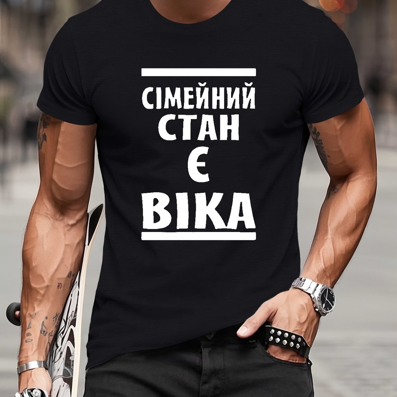 TEMU Статус: Vika Men's Short-Sleeve T-Shirt