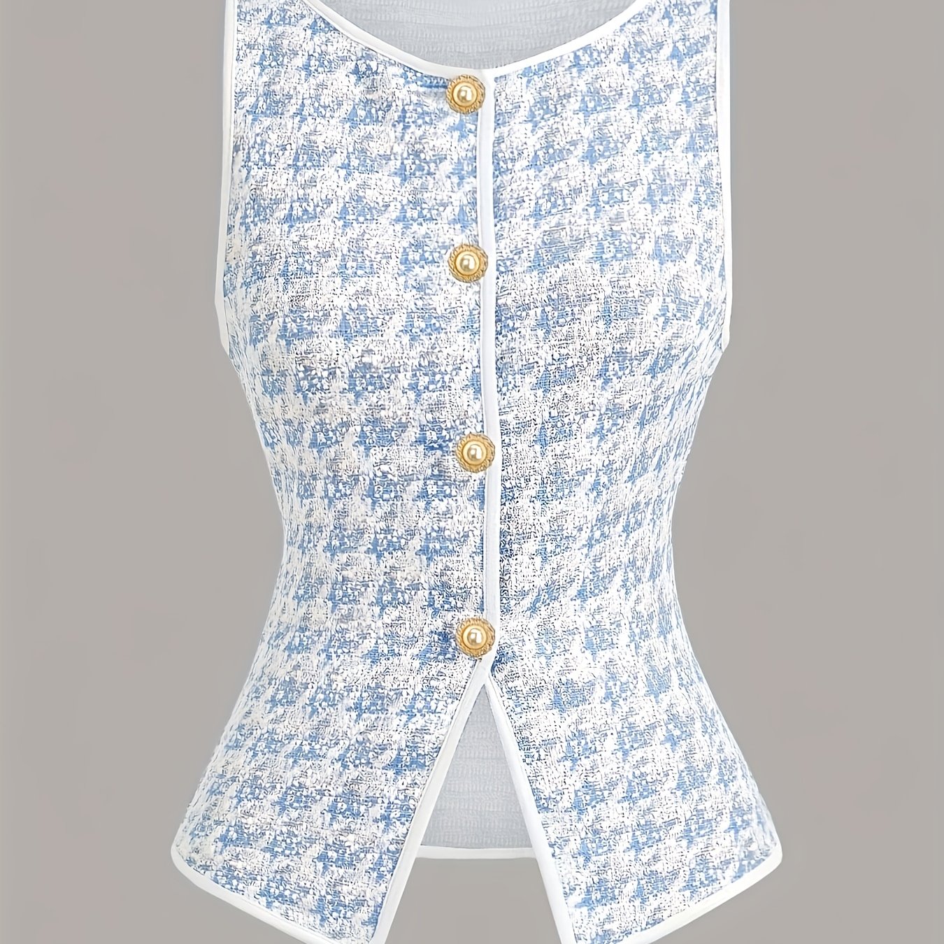 Birds Grid Single- Retro Vest Ns702