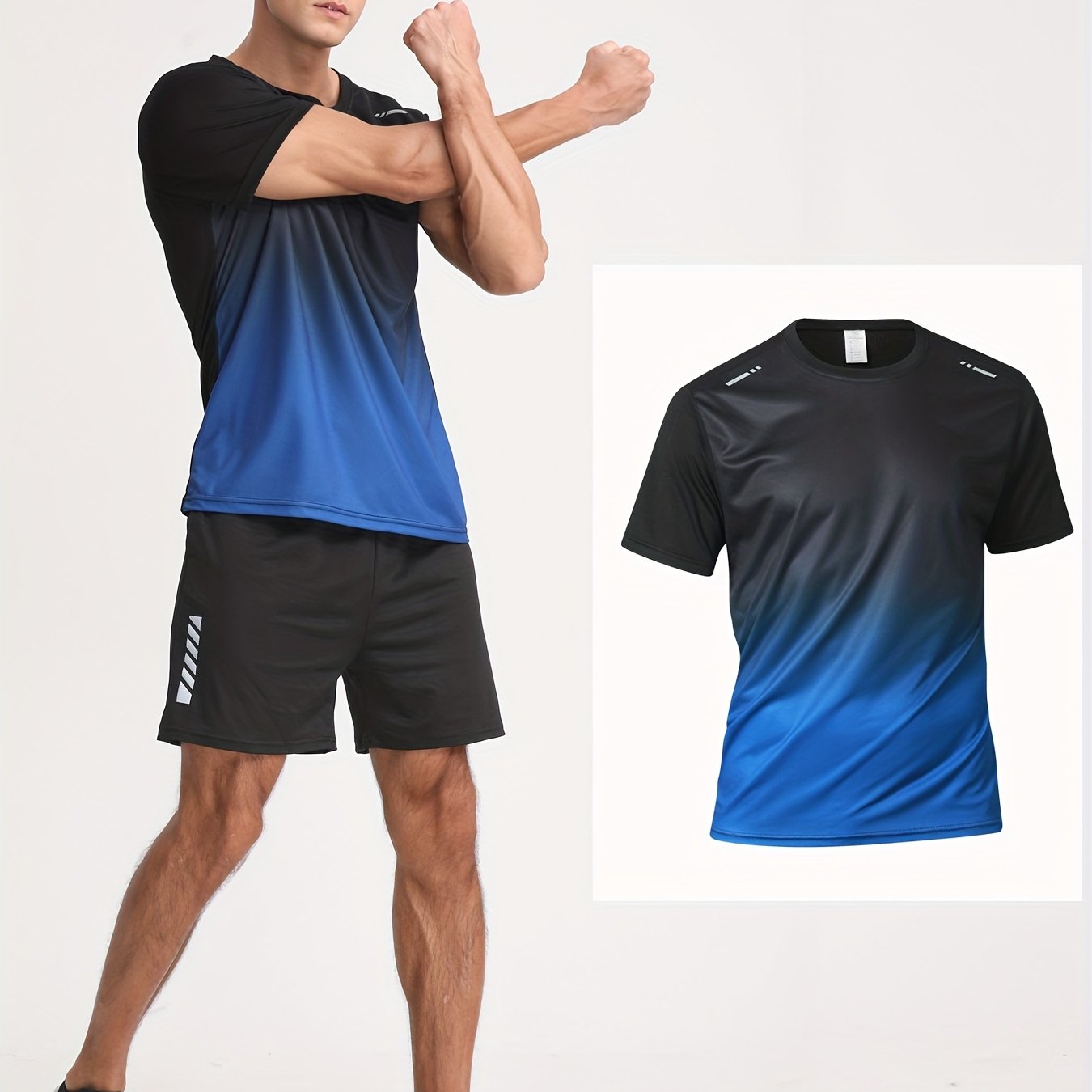 Image of Men's Gradient Short-sleeve Home T-shirt