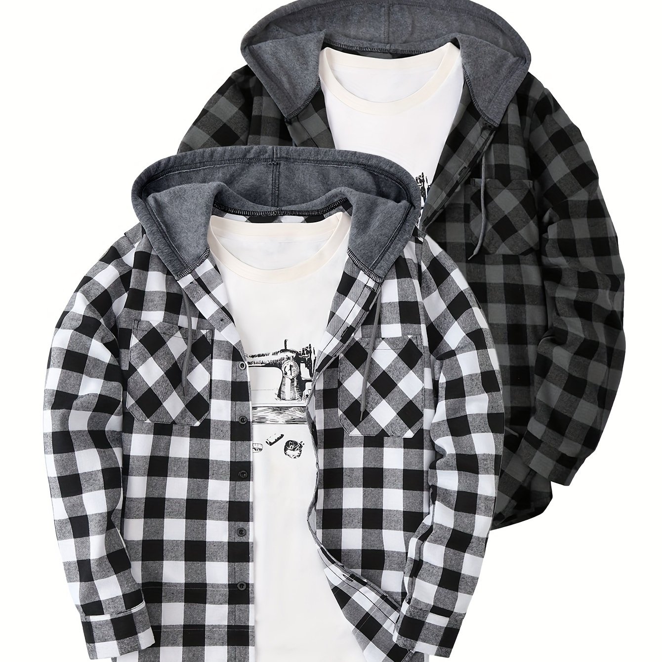 TEMU 2pcs Hoodie With , Breathable Hooded For And Autumn
