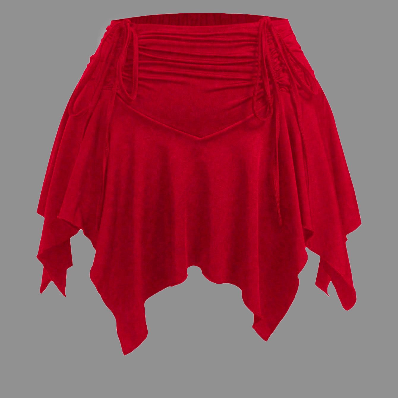 TEMU Plus Size - Western Fashion New Plus Size Women's Asymmetrical Hem Short Skirt