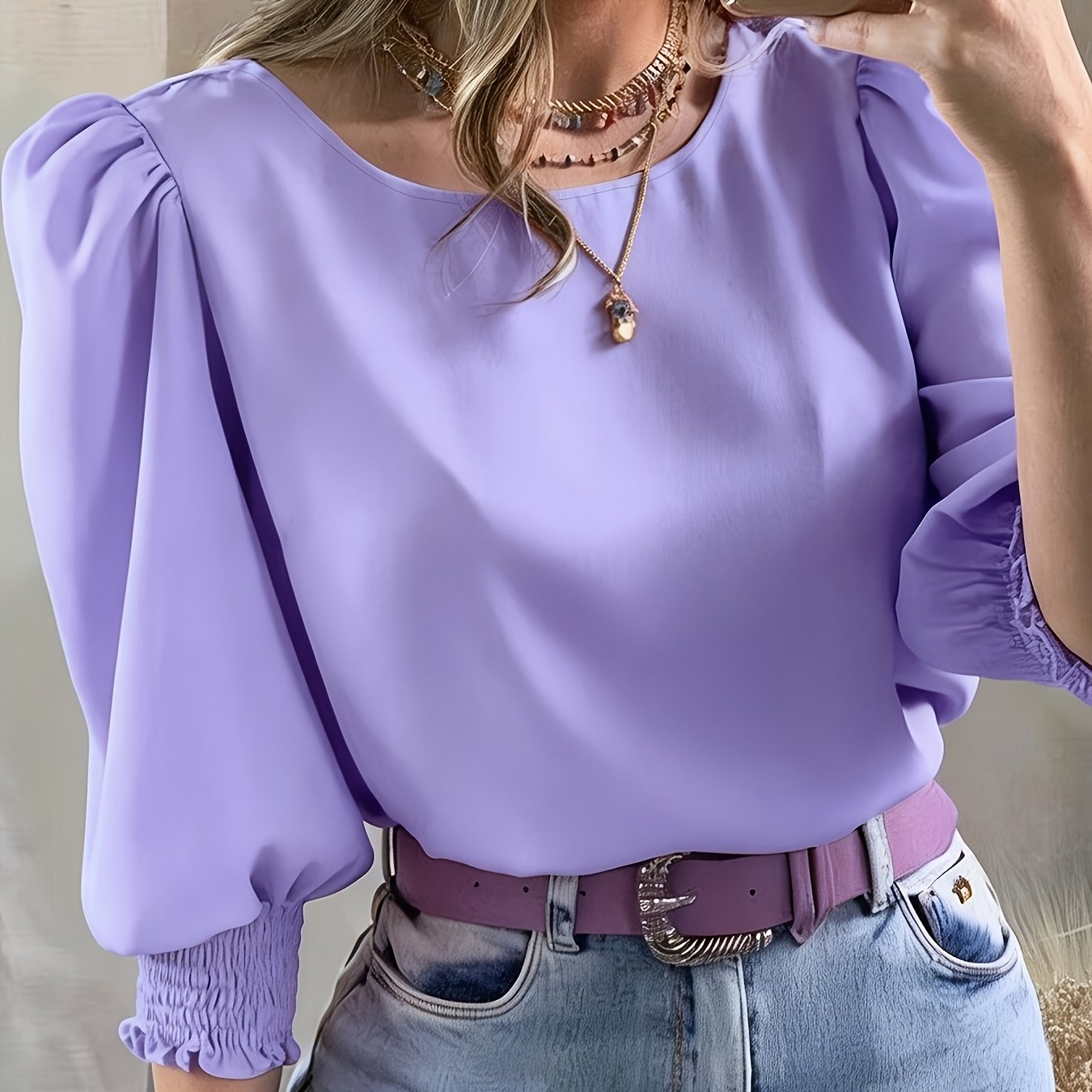 TEMU Dames Kleur Minimalistisch Casual Shirt