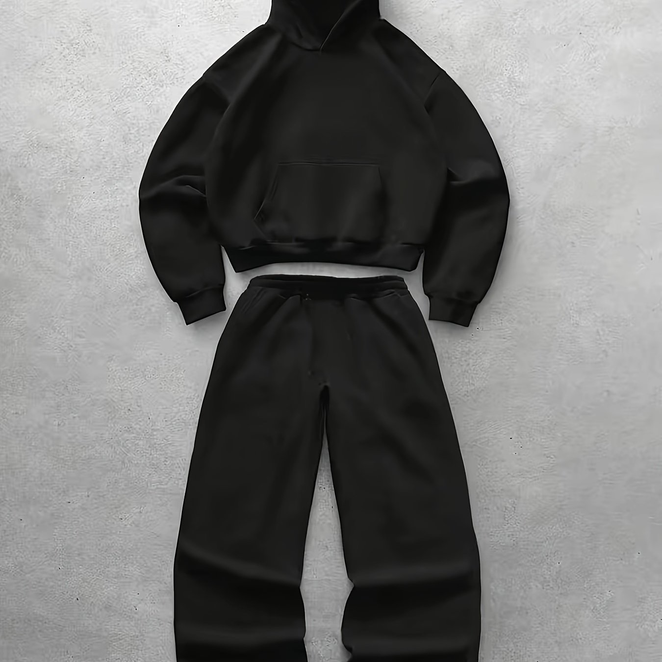 TEMU Men's Fashionable Unisex Sports Suit, Loose Fit, Comfortable Fabric, Ideal Gift For /husbands, Street Style. The For Autumn And Winter Clothing