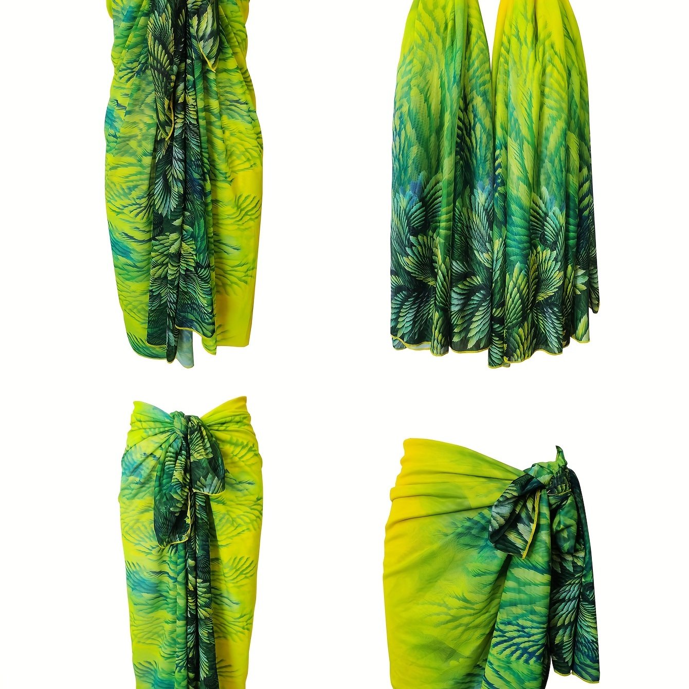 YELLOW TROPICAL SARONG