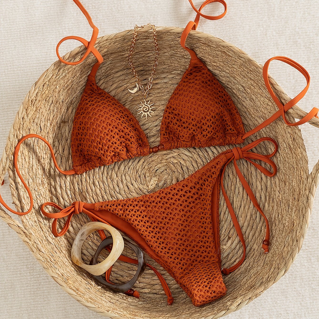 TEMU Morimann New Solid Color Women's Bikini Set Summer Beach