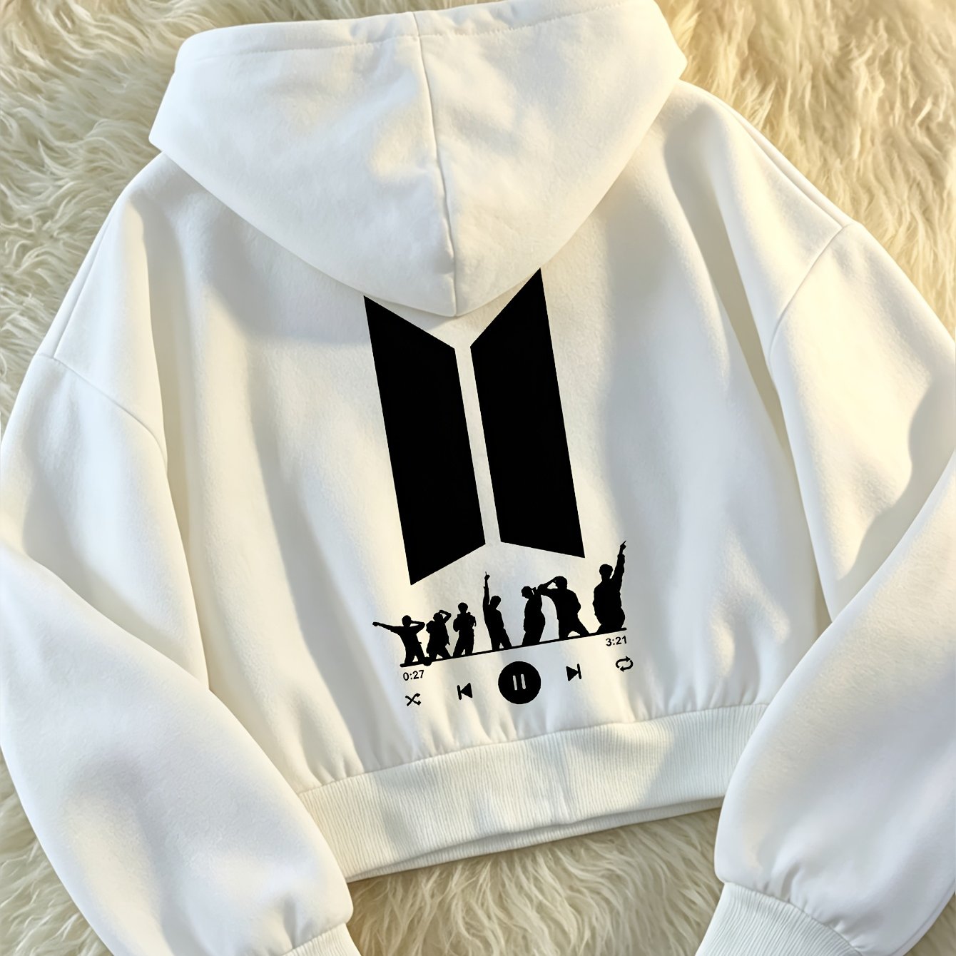 TEMU Early Autumn New Arrival Short Hooded Sweatshirt, 