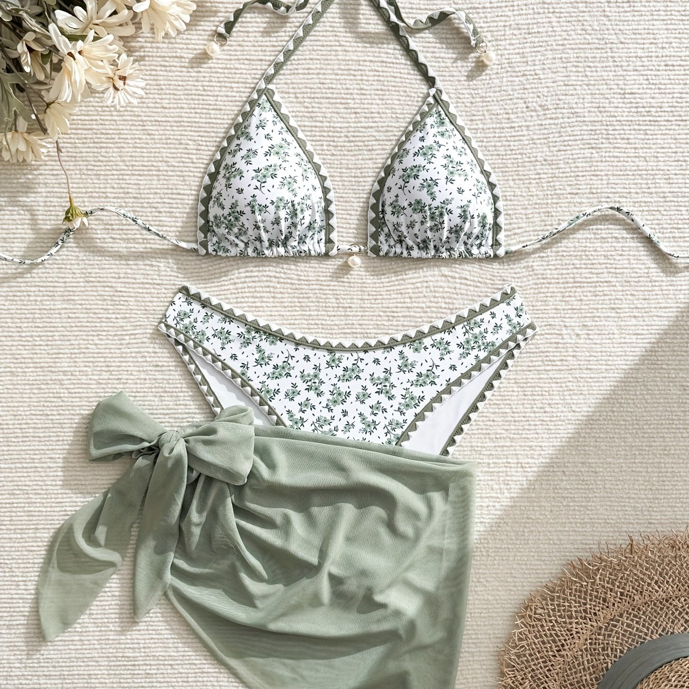E-shop Damen Bikini Set in Standardgröße, modischer, frischer Urlaubsstil