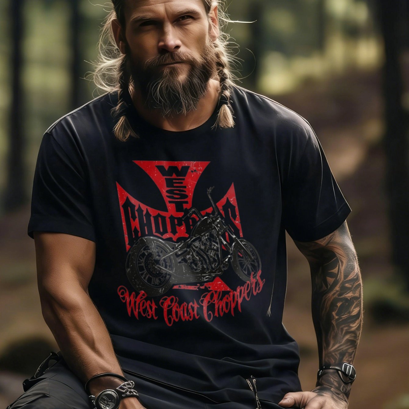 Men's Short Sleeve T-shirt Motorcycle Graphic Outdoor Wear