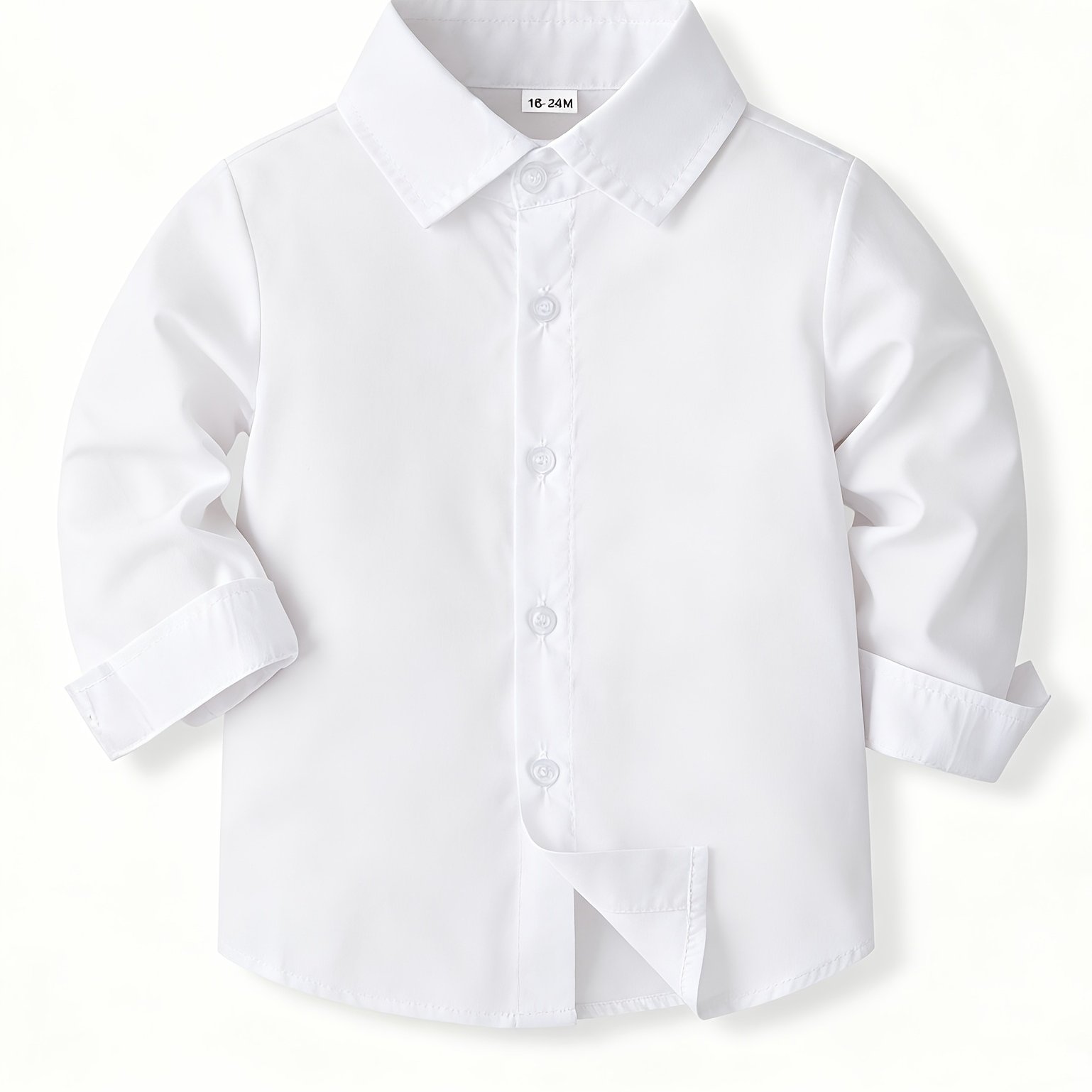 Image of Back-to- Opening Season Boys' Long Sleeve White Shirt, Matching Suit Base Shirt And Vest Outfit