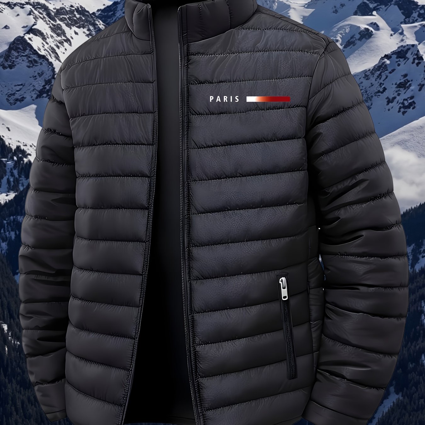 TEMU Windproof And Cold-resistant Thick Padded Coat - You Warm In Temperatures Winter Clothes For Men