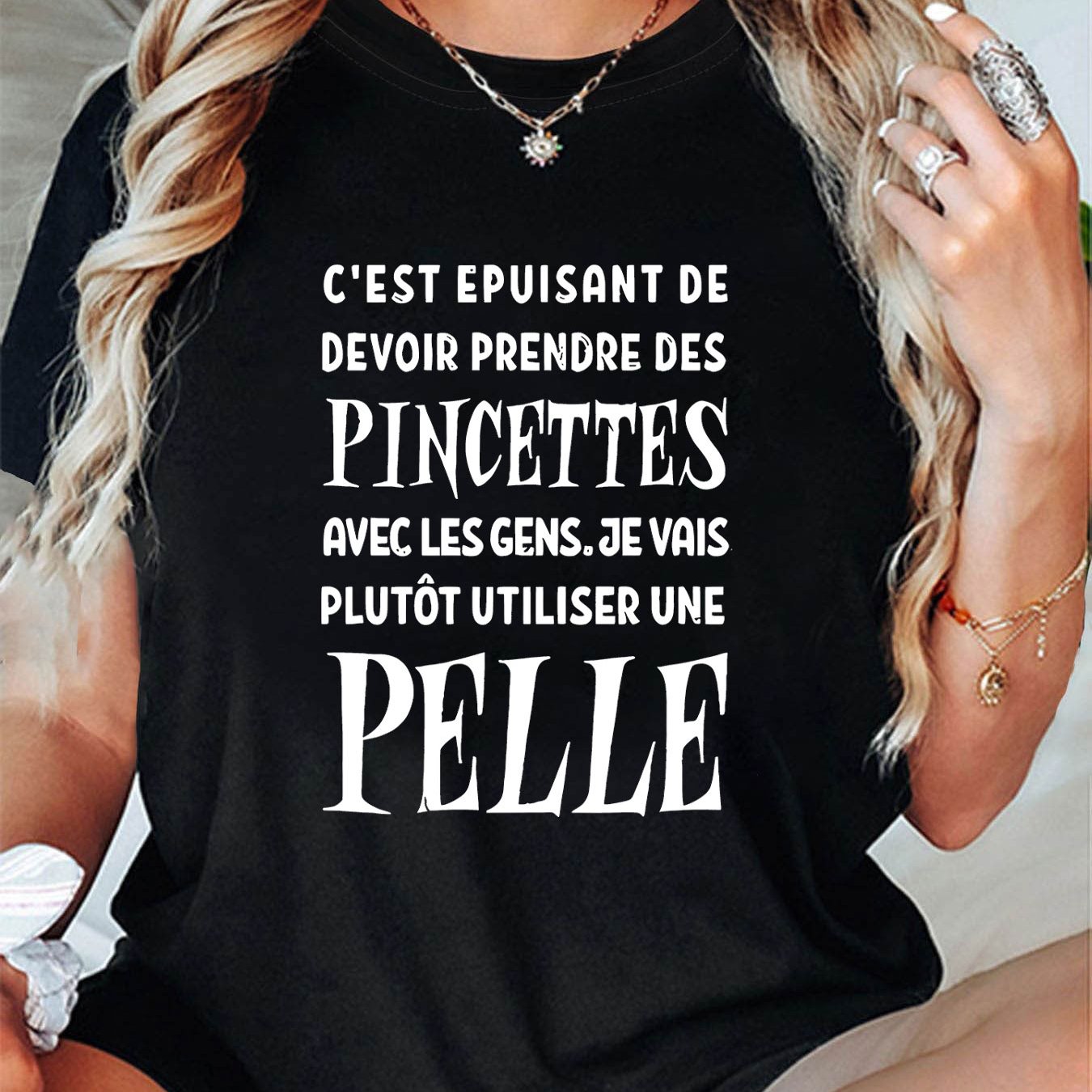 TEMU Ennuyé de attention aux , je vais utiliser un t-shirt à manches courtes et col rond pour femmes avec l'imprimé "Tired of Being I Will Use a