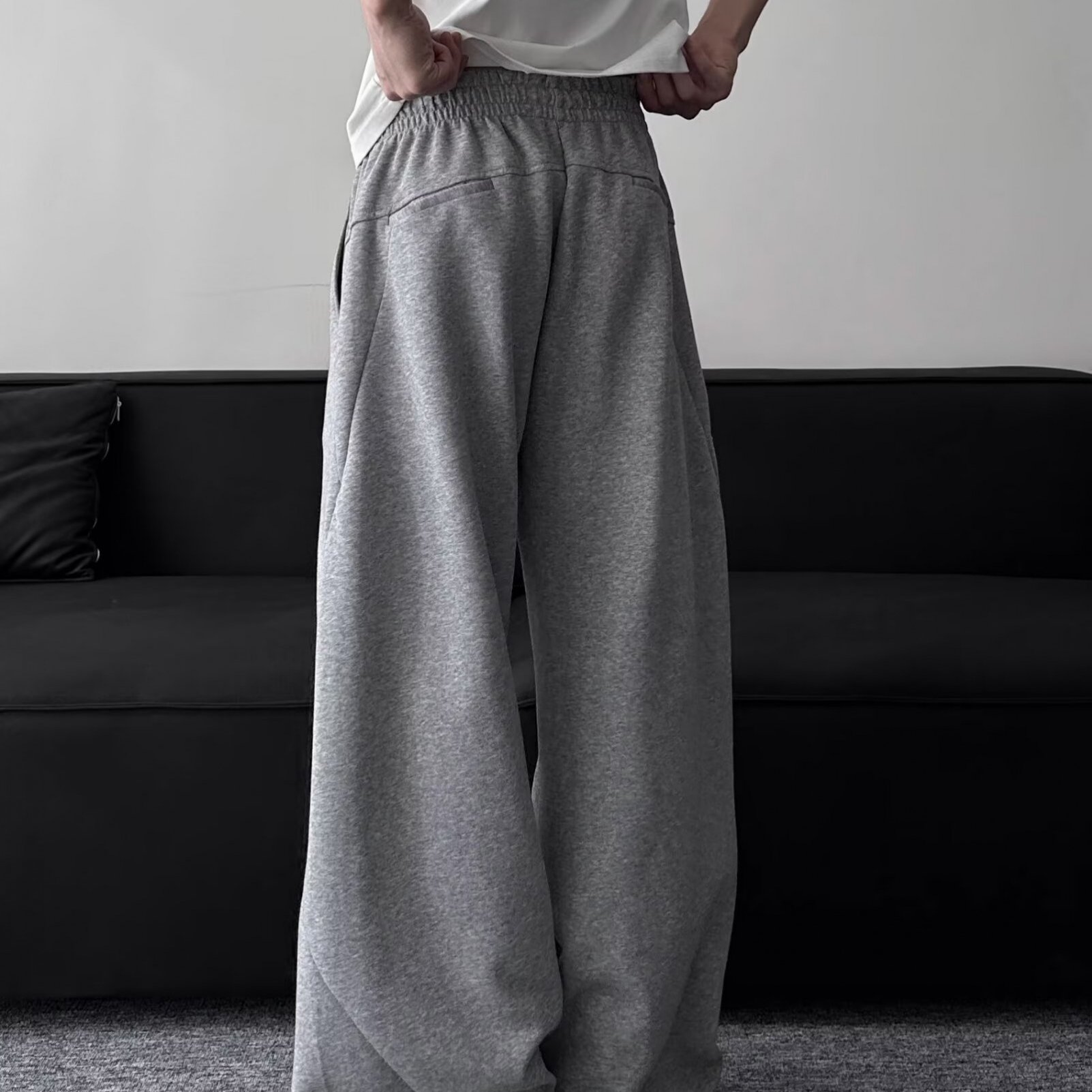 TEMU Pants For Men, Track Pant Men, Sweatpant Men, Jogger For Men, Men Clothes, Korean-style Wide-leg Trousers - Lightweight Loose-fit Casual Pants