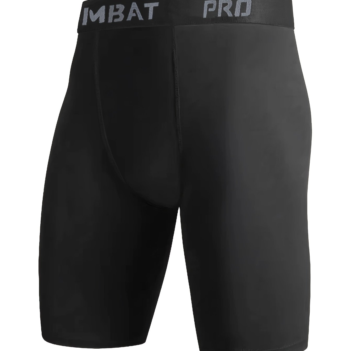 Image of Men's Long Boxer Shorts For Sports, Suitable For Outdoor Running And Fitness, Featuring Compression Fabric That Quickly Absorbs Sweat And Dries, Ideal For Tight- Layers