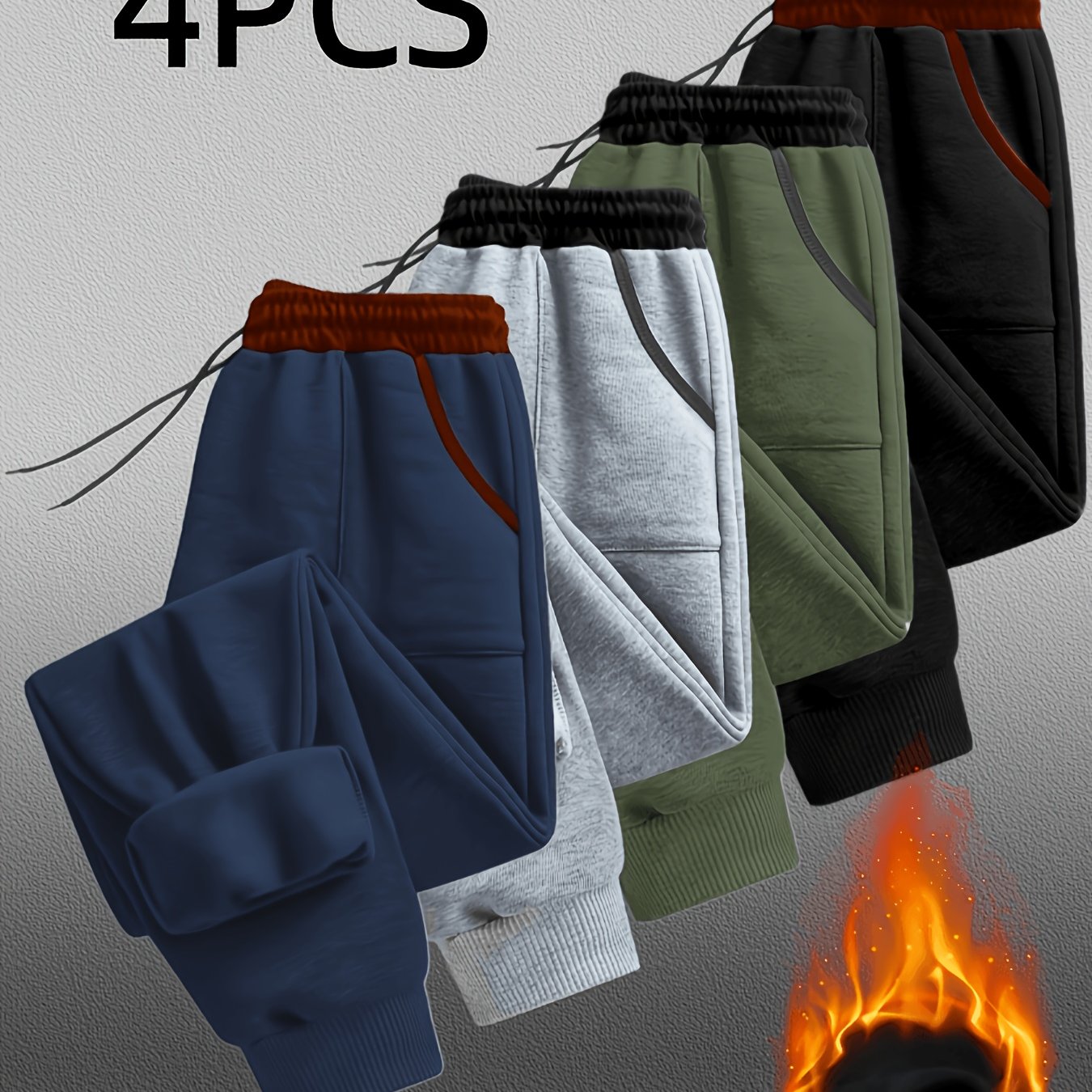 TEMU 4pcs, Multiple Combinations From, Suitable For Men And Women, Casual Sports Jogging Pants, Comfortable And Soft Fabric, Double Pockets,