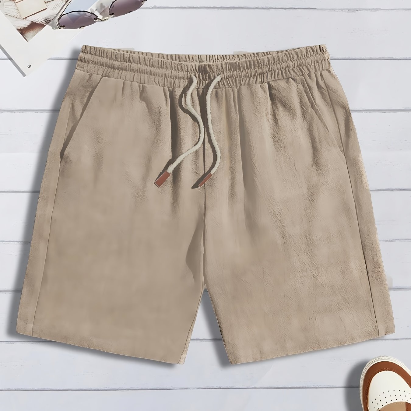 Men's Summer Shorts, Summer Bermuda Loose Casual Trendy Drawstring Athletic Beach Pants