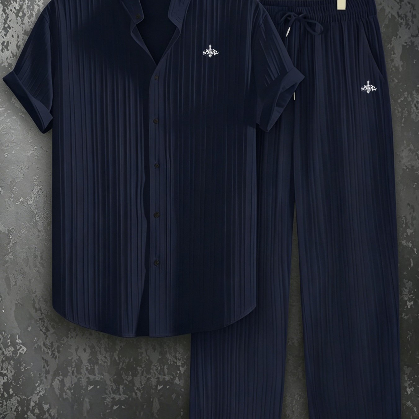 TEMU New Summer Men's Printed Set, Blending Y2k Vintage Style With Anime Fun And Meme Elements. Exquisite Badges Showcase , Suitable For Camping,