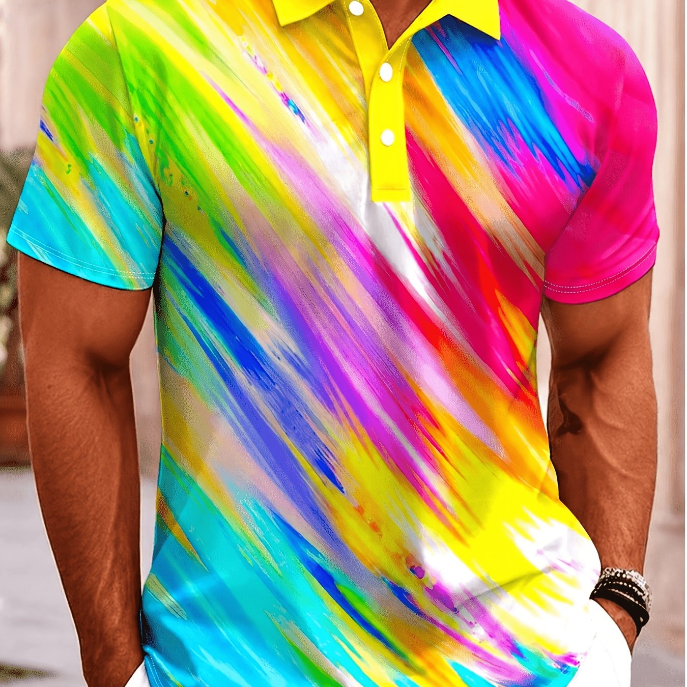 TEMU Large Men's Fashion Casual Shirt, Plus Size