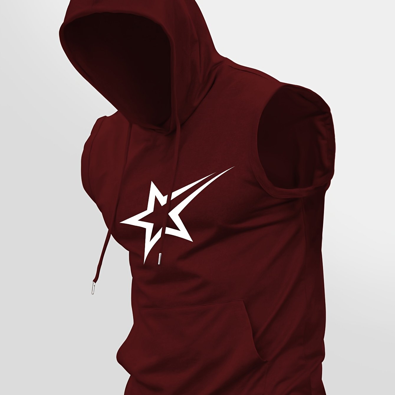 TEMU Printed Hooded Thin Tank Top