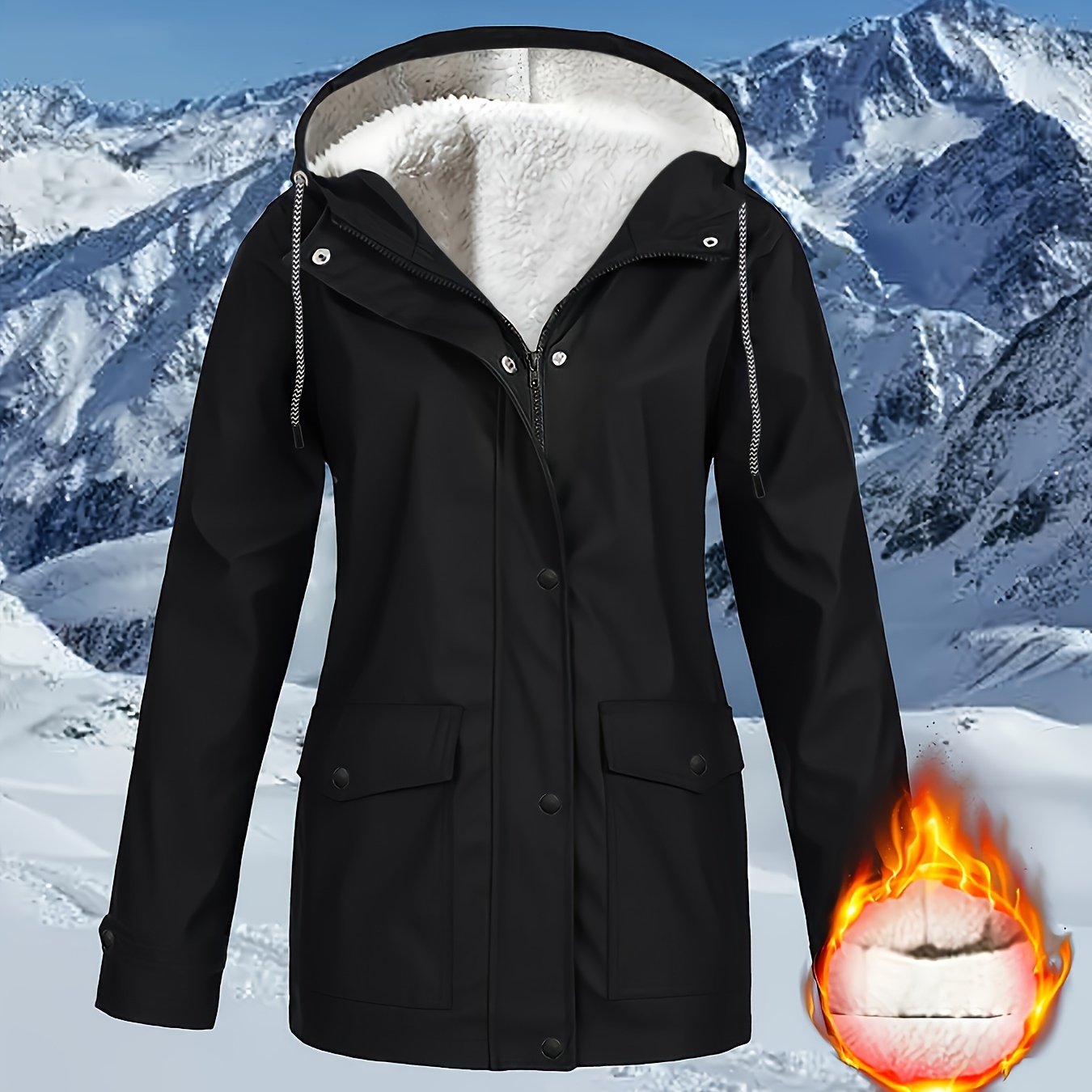 TEMU Women's Fleece Lined Jacket