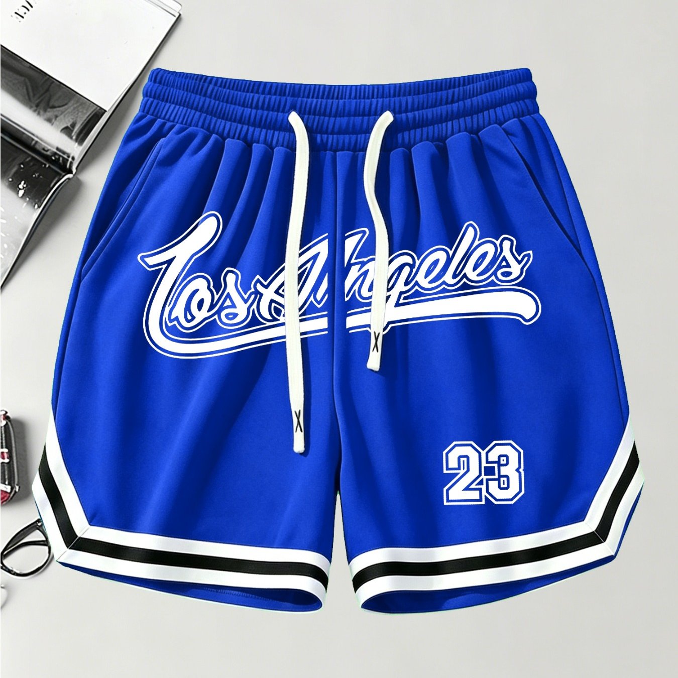 TEMU Men's Breathable Basketball Athletic Shorts, Fashion Striped Men's Comfortable Casual Shorts, Basketball Shorts Athletic Shorts Casual Training