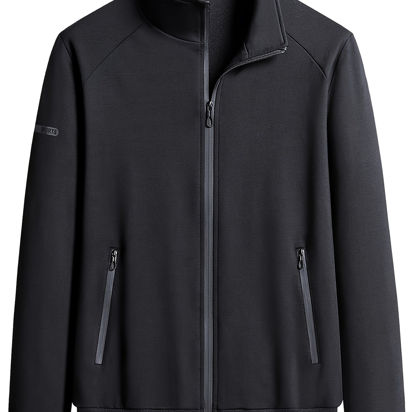 Image of Men's New High-quality Sports And Casual Fashionable Urban Cardigan Zipper Sweater For Spring And Autumn, Plus Size