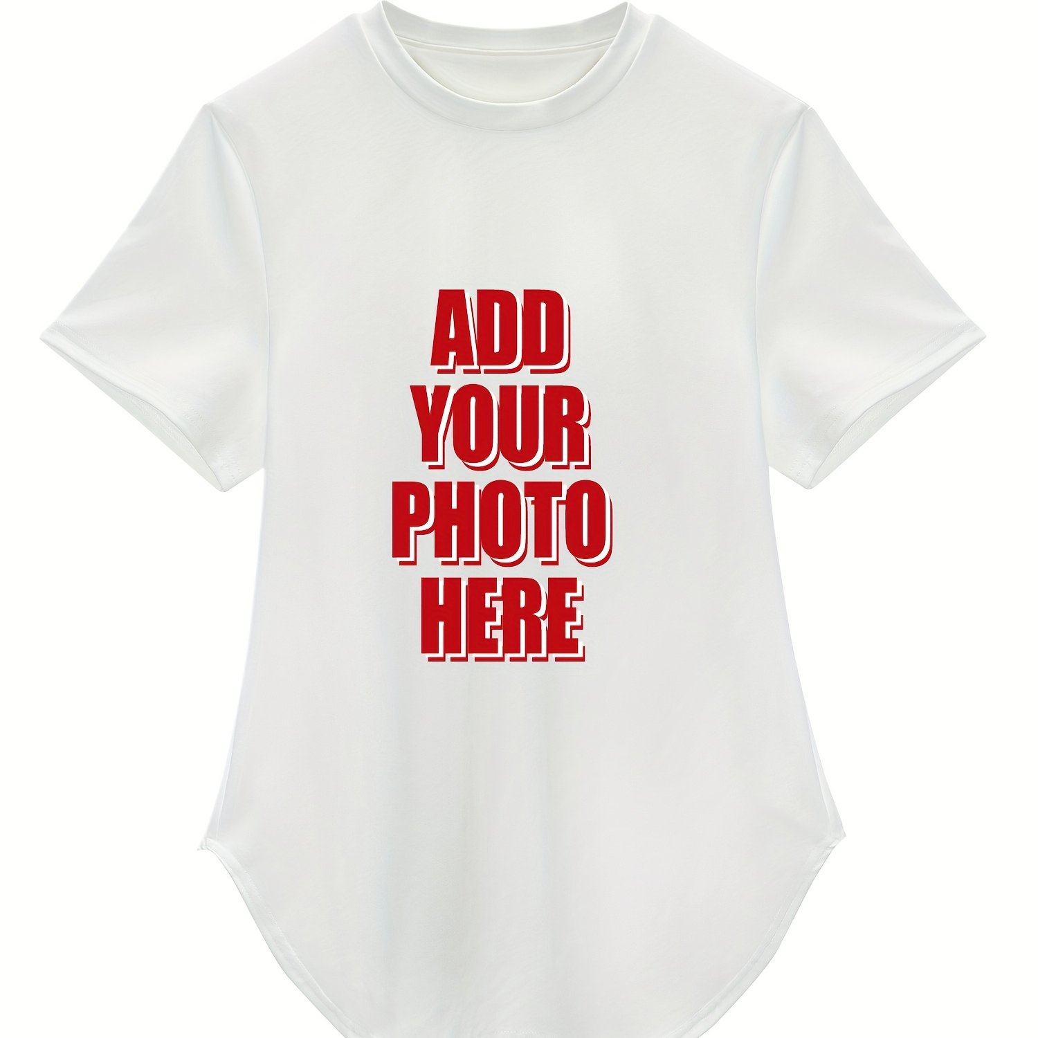 TEMU Personalized Casual Fitted Short Sleeve Crew Neck T-shirts For Women