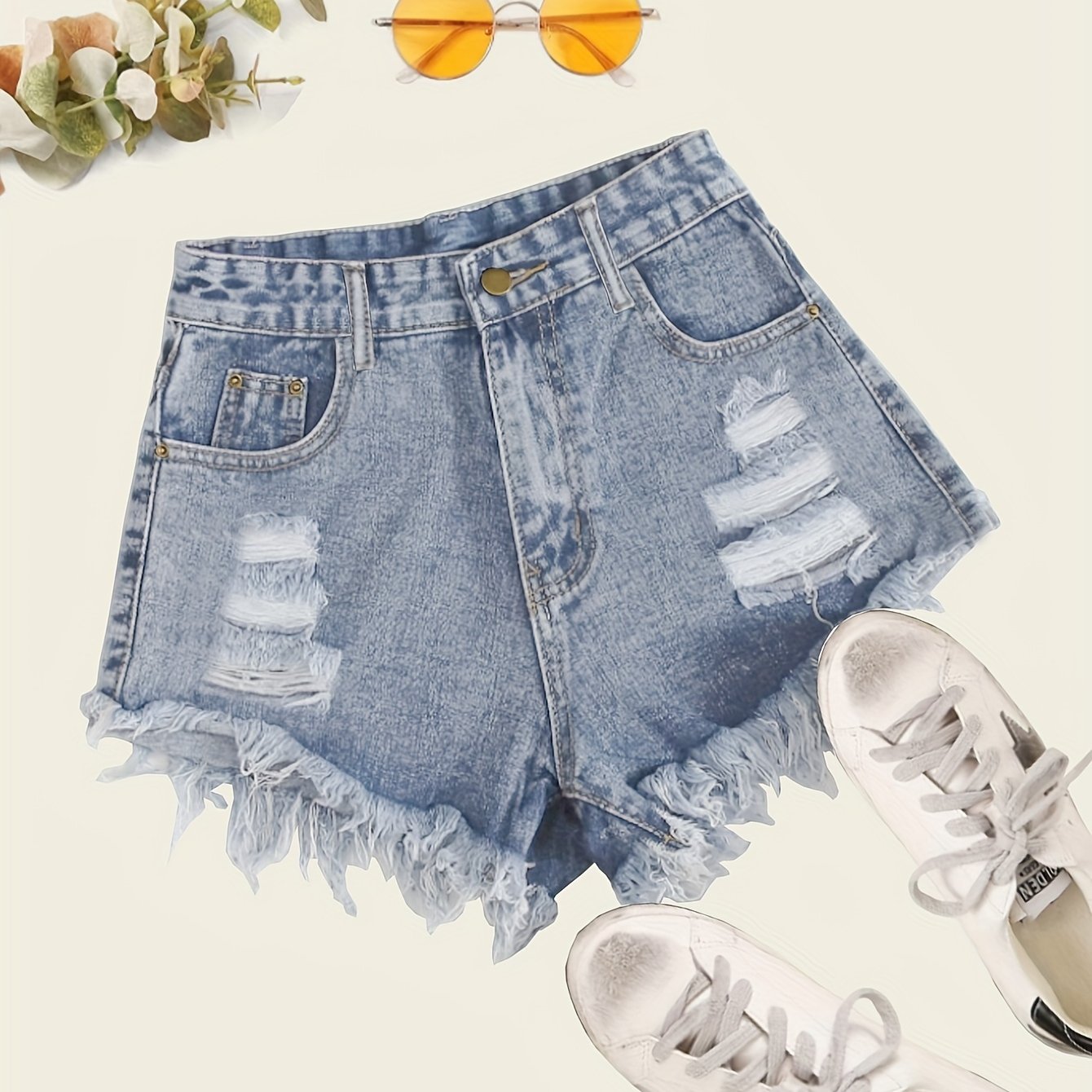 Shorts, Slim-fit Versatile Denim Shorts, Versatile Jeans, Casual Denim Hot Pants