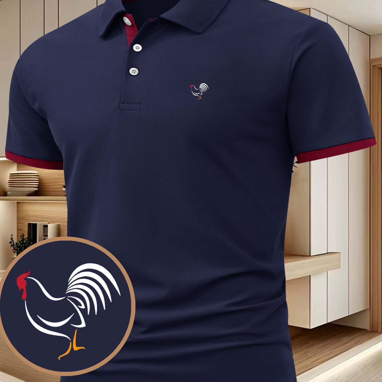 TEMU Ensemble d'été décontracté pour homme comprenant un polo à manches courtes, conçu pour le confort des hauts pour hommes