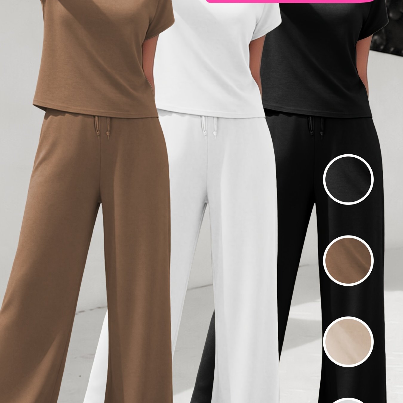 Random 3 Sets Of Women's Athletic Casual Outfits