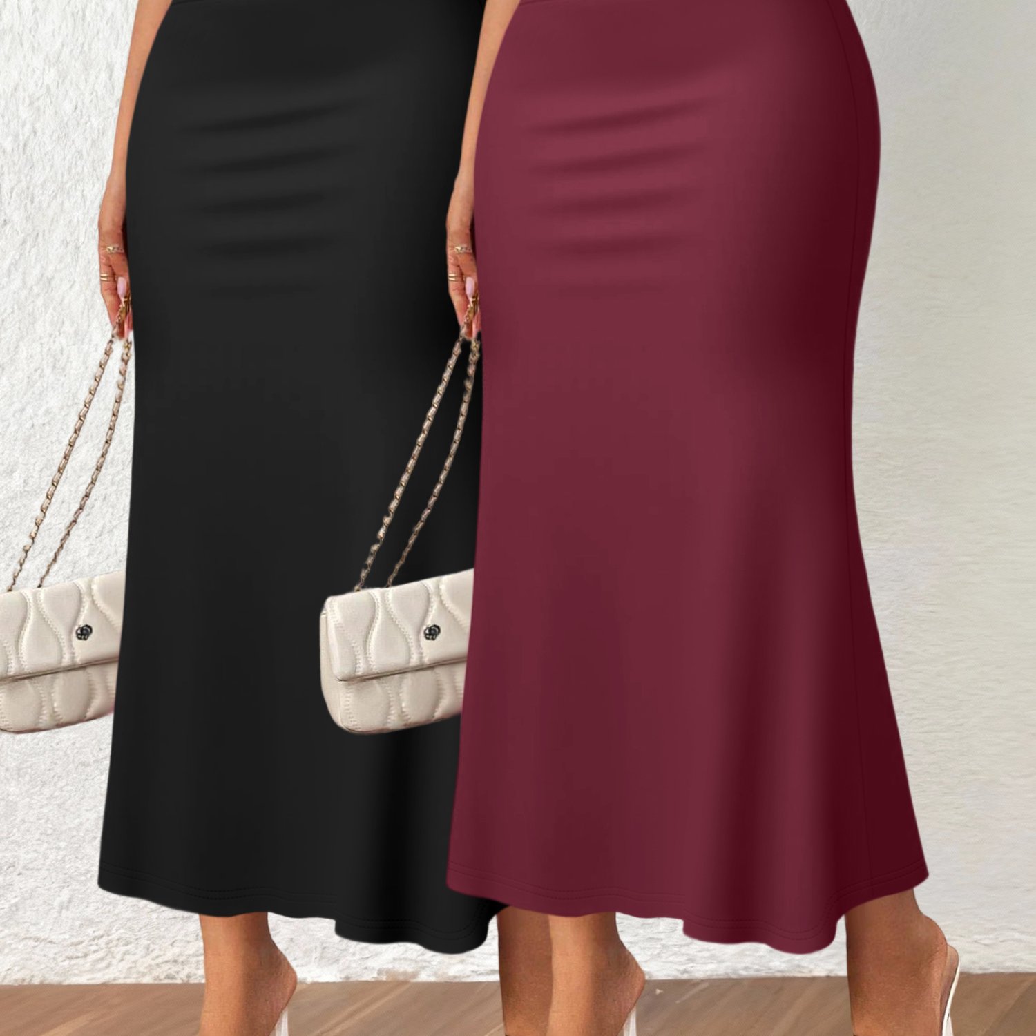 TEMU Q6 Two-piece Set Solid Color, Two-piece Set, Outfit, Women's Autumn Clothing, Women's Autumn Wear, New Autumn Women's Clothing, Korean Autumn