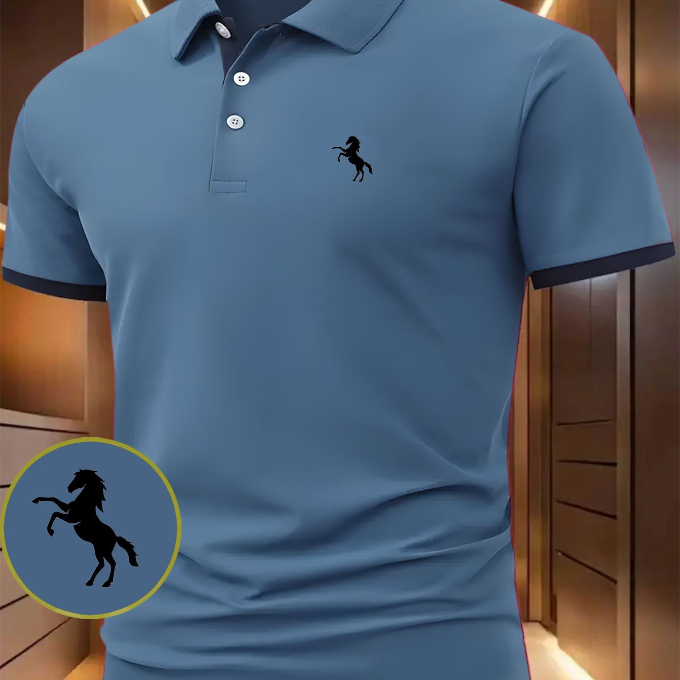 TEMU Popular Men' Shirt, Lightweight Performance T-shirt With A Print, Casual Sporty Stretchable And Comfortable Shirt