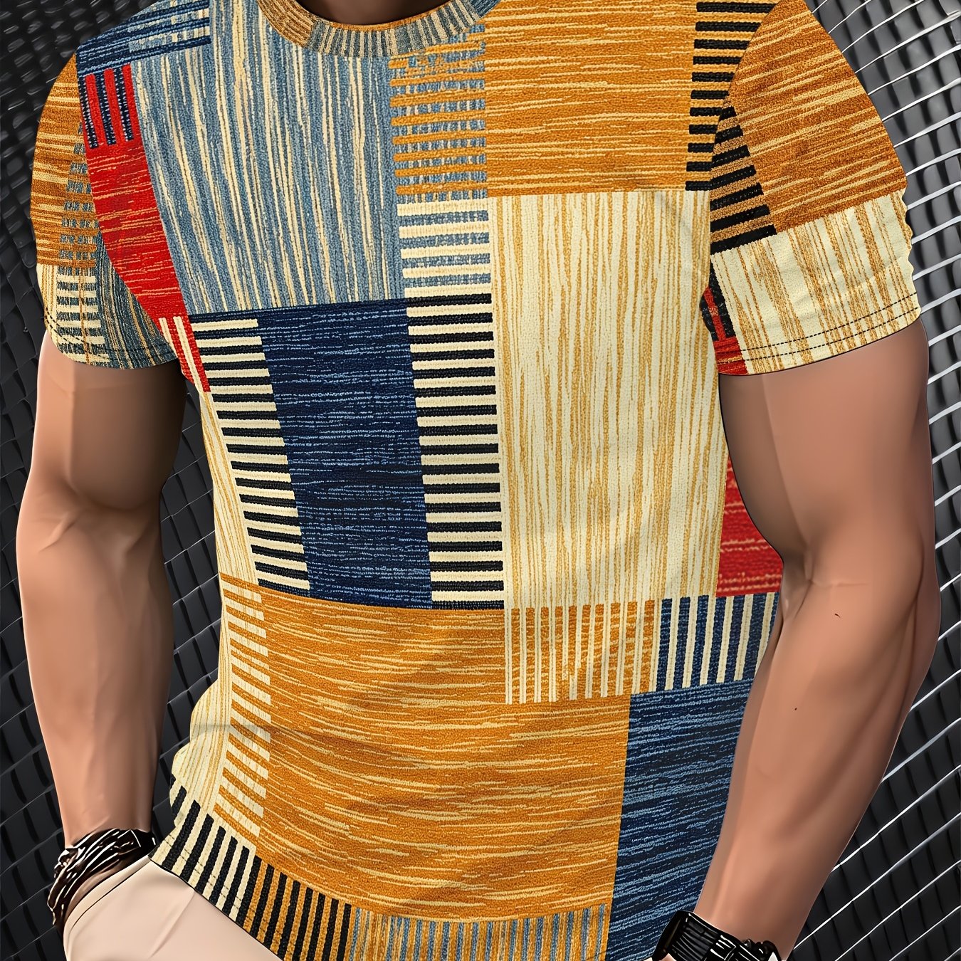 TEMU T-shirt da a maniche corte con 3D - Estivo! Maglietta a maniche corte in rete - T-shirt versatile da