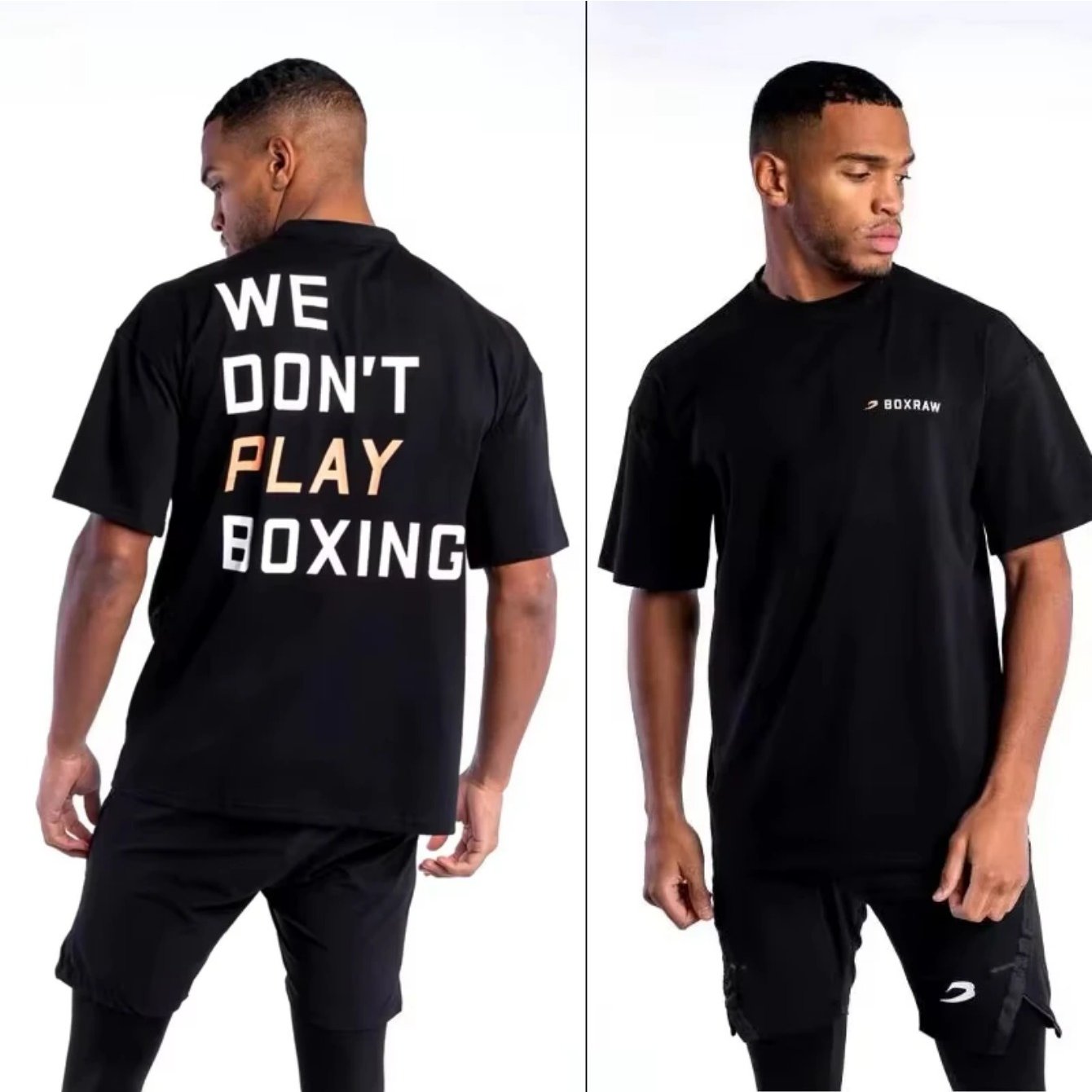 Image of Men's & Women's 2025 New Boxing T-shirt - "we Don' Boxing" Printed Super Soft Cotton Tee, Plus Size Casual Round Neck Short Sleeve Shirt For Gym, Training & Casual Attire