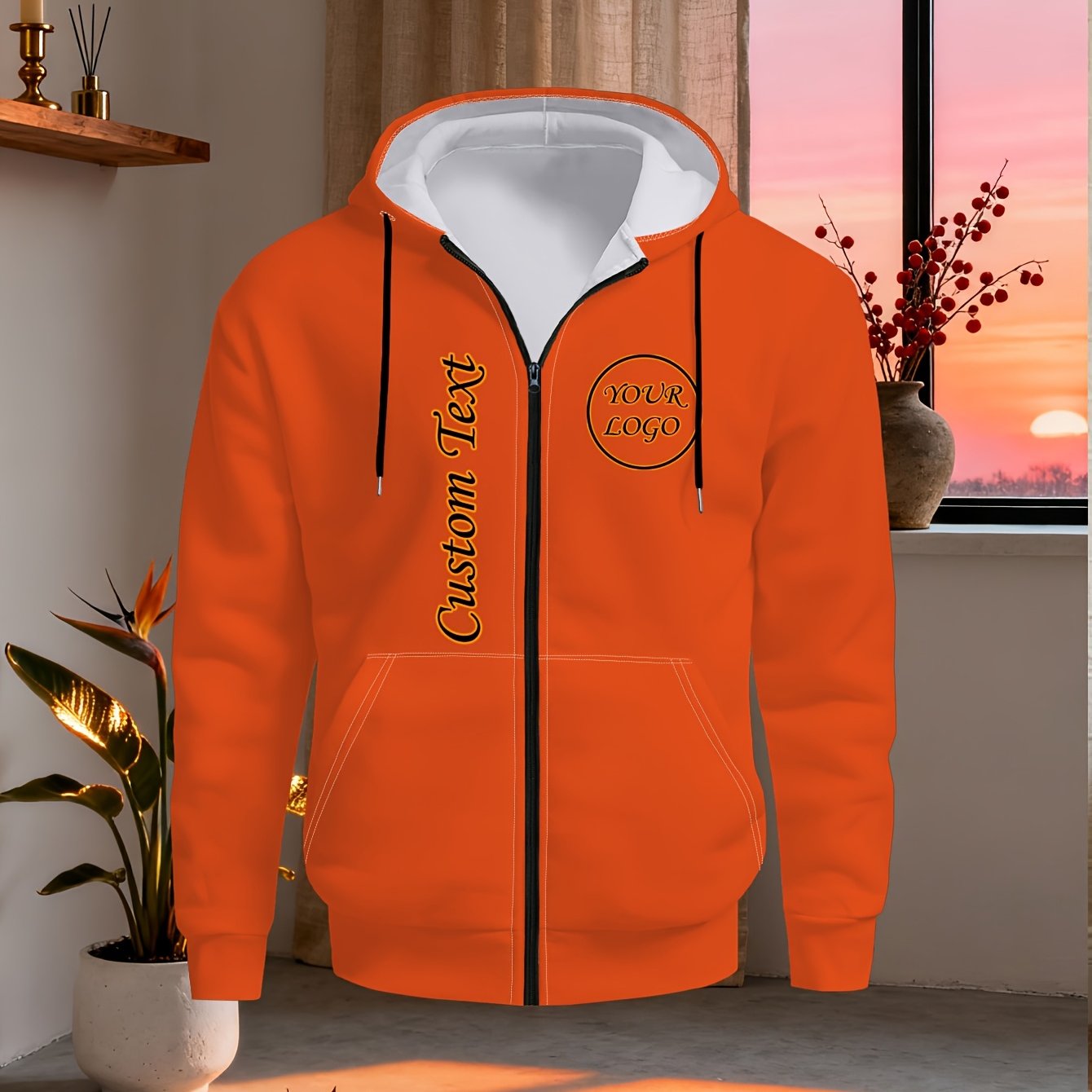TEMU Felpa con Cappuccio e Morbida Personalizzabile �� Poliestere e Traspirante, Personalizza / Unico, Versatile per la Vita Quotidiana, Weekend e