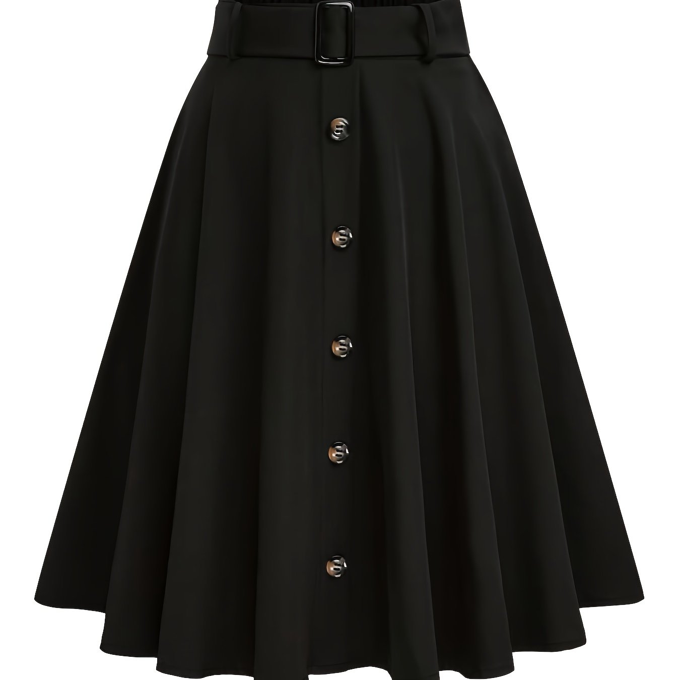 TEMU Casual Everyday Sun Pattern Button Decor Women's Skirt