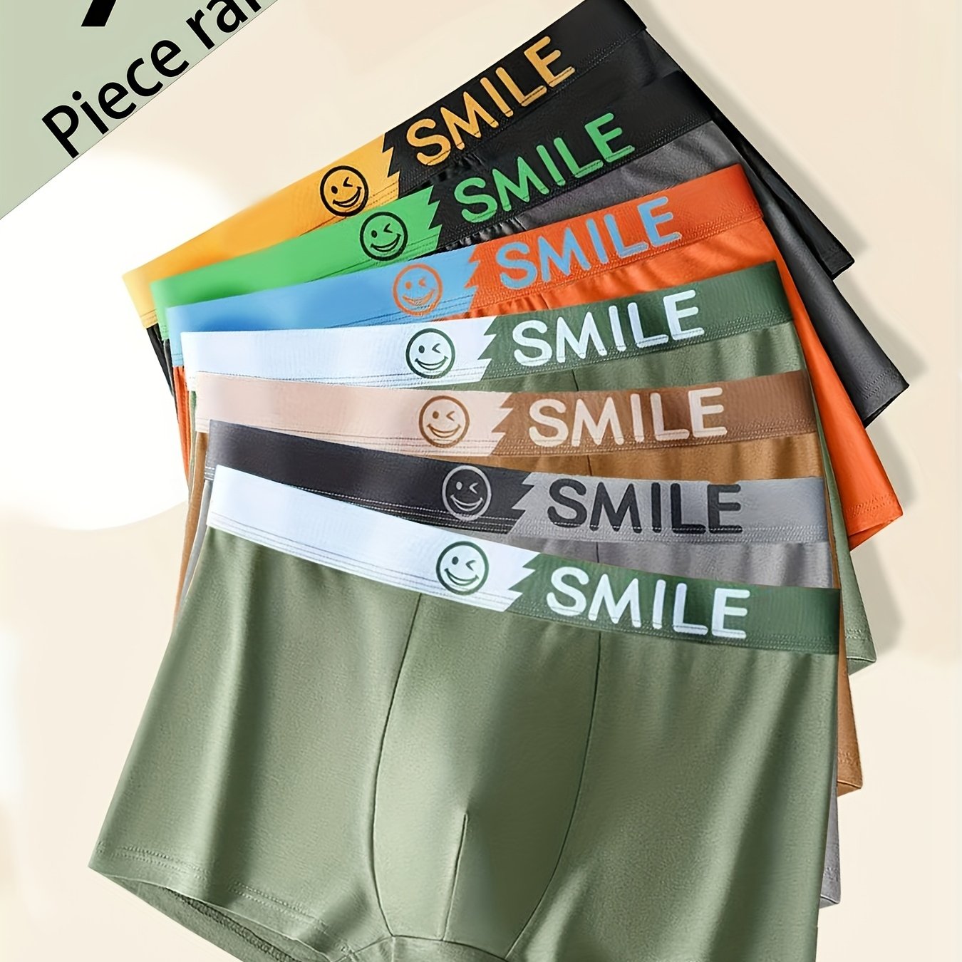 7-pc Men's 95% Cotton Underwear, Casual Boxer Briefs, Stretch Boxers, Athletic Shorts