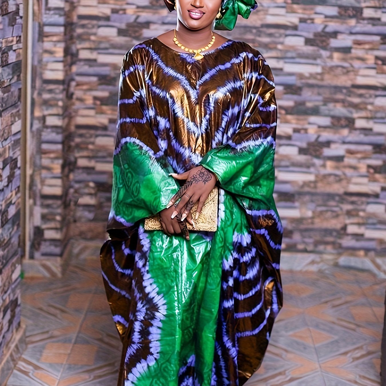 Temu – TEMU Plus Size, African Dresses For Women Wedding Bride Party Clothing Plus Size Traditional Rich Bride Printing Clothing Robe Dresses