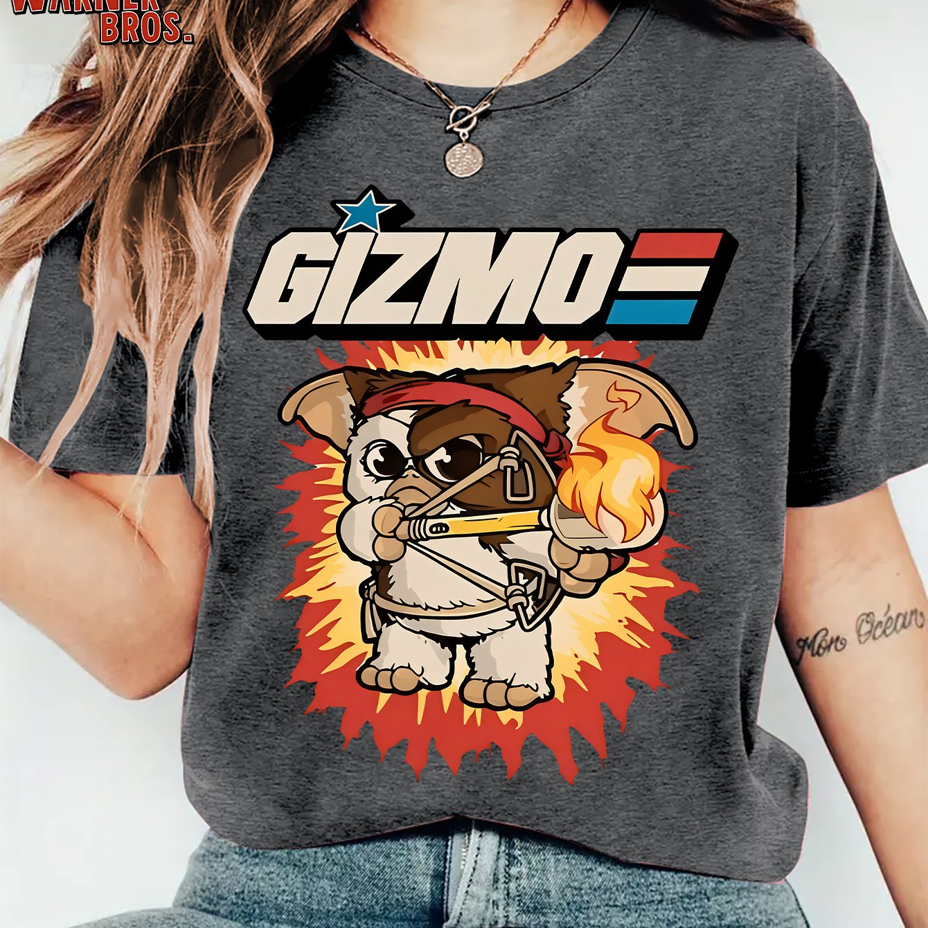 TEMU Authentic Women's Summer T-shirt, Printed , Nostalgic Style, Round Neck Short Sleeve T-shirt, Classic 90s Movie, Warner . Fan Gift, Comfortable