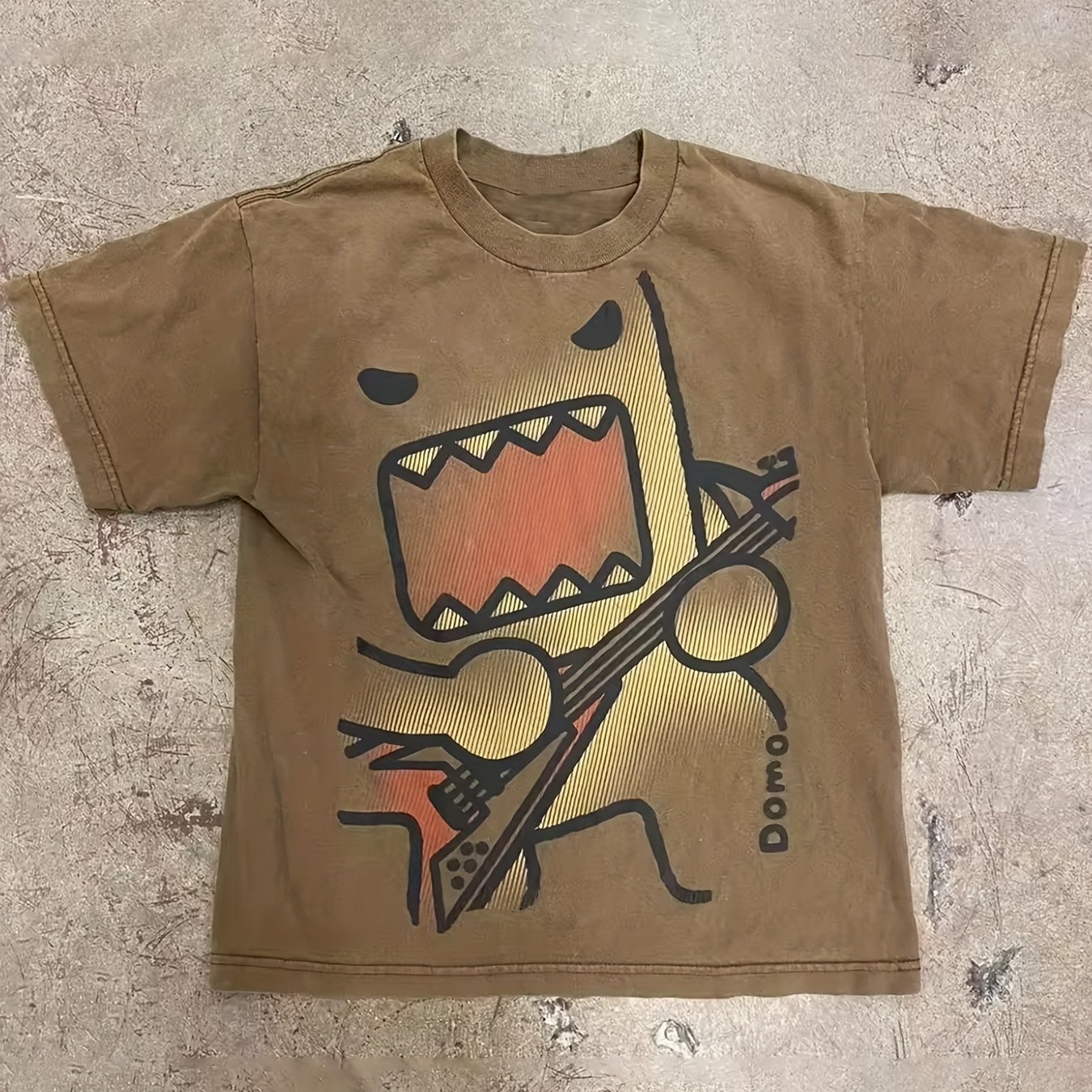 TEMU Y2k Summer Collection New Printed T-shirt Featuring Style, Short Sleeves, Hip-hop Retro, And A Loose Fit