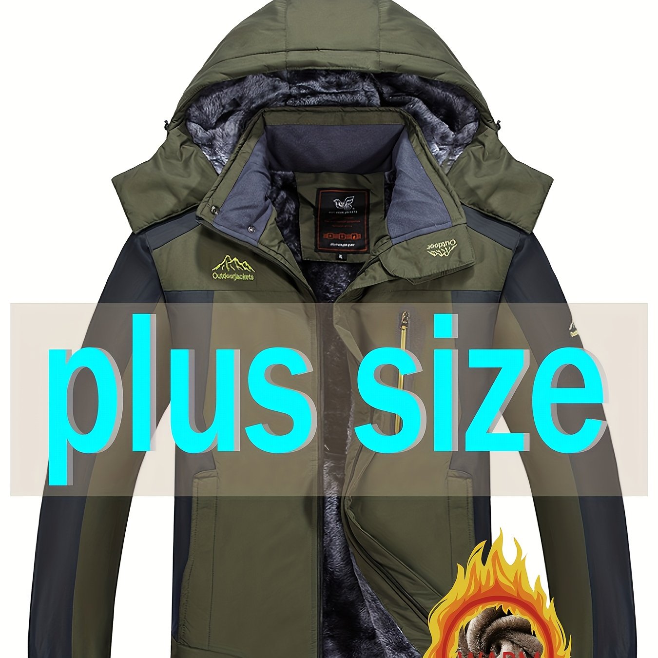 TEMU Plus Size Men's Clothing, Plus Size Men's Jackets, Plus Size Men's Lightweight Jackets, Plus Size Men's Windbreakers, -lined Windproof Design,