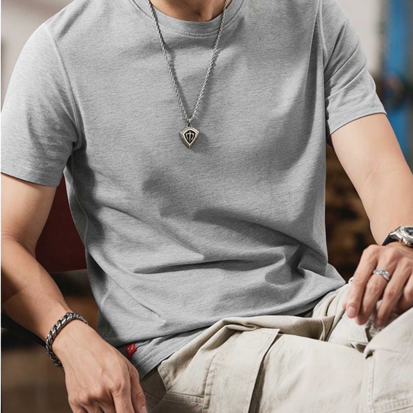 Men's Short Sleeve T-shirts - Breathable Round Neck Solid Color Casual Casual Attire And Tees Suitable For Casual Wear, Gym, Travel - Soft Comfortable Basic Wardrobe Staple (men's)