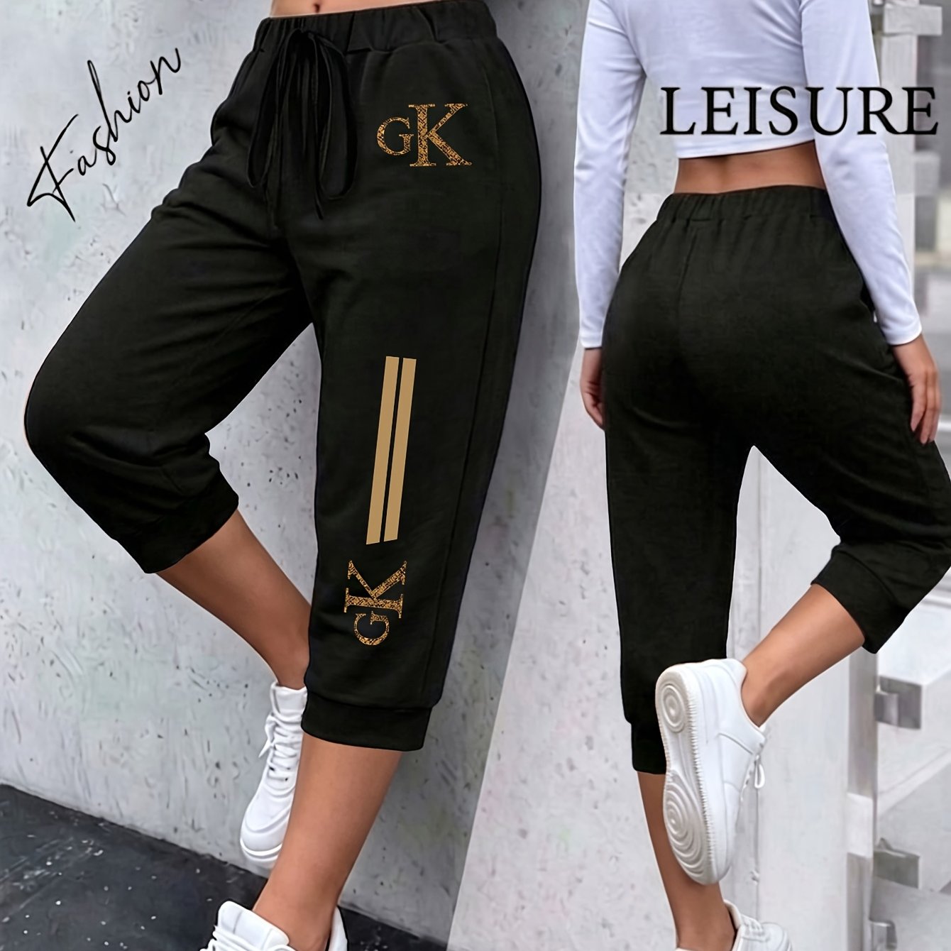 TEMU Street Style Sweatpants Women's Loose Casual Pants